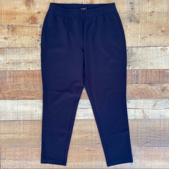 St. John Caviar Cropped Ponte Leggings M - Picture 4 of 11